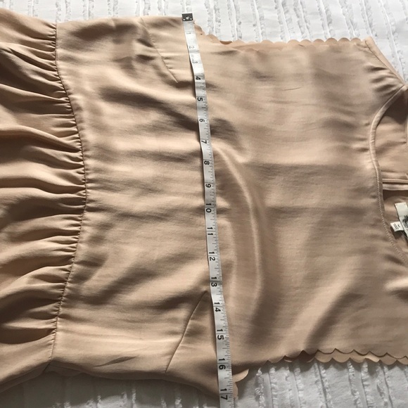 Madewell Scalloped Silk Blouse NWT - Picture 7 of 8